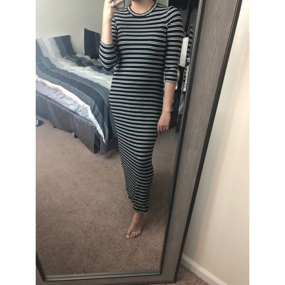 H&M Striped Ribbed Maxi Dress - Picture 3 of 3